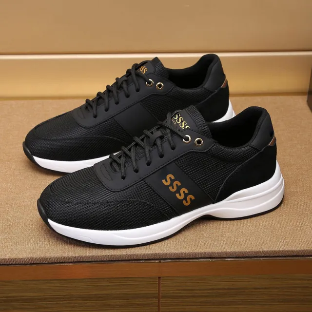 Men's Outdoor All matching Fashion Leather Sneakers Black - Shop at LoveMi