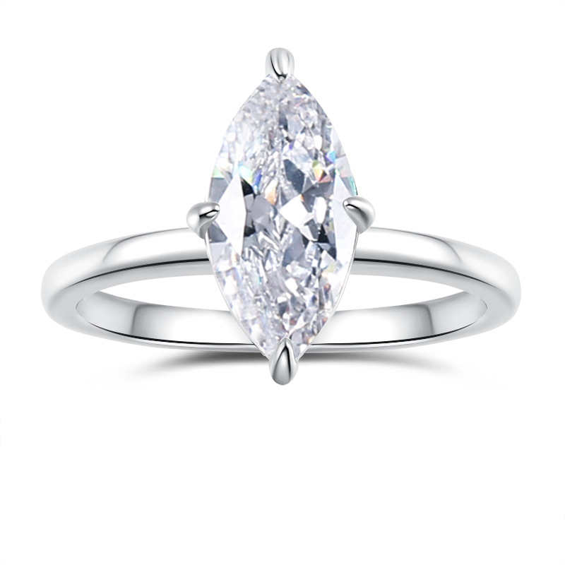 Womens Best-Selling Moissanite Casual Ring thumbnail 5