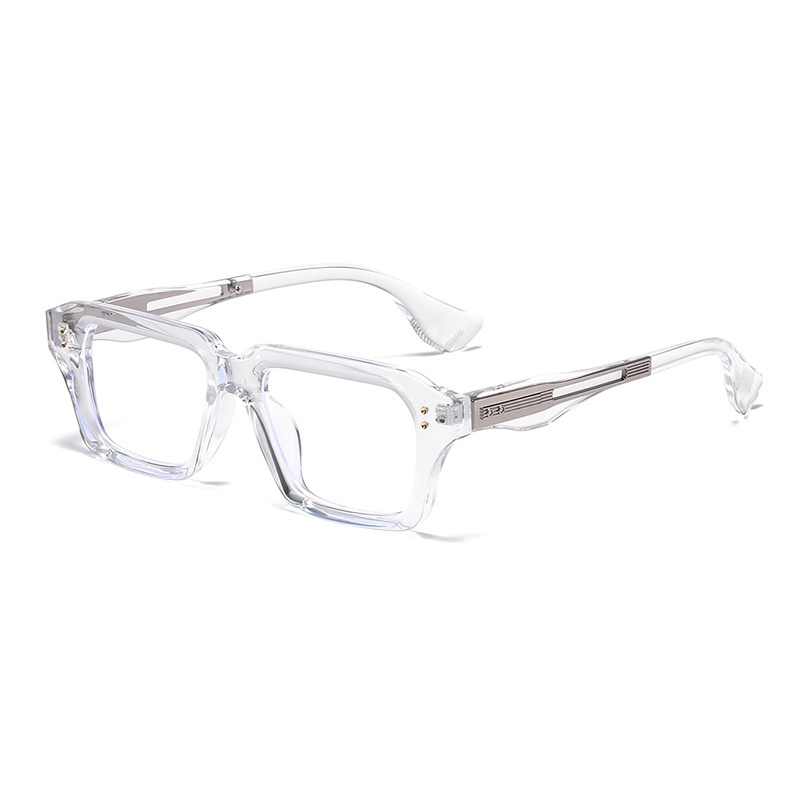 Square-rimmed Glasses European And American Beige Chic Watch The Trend