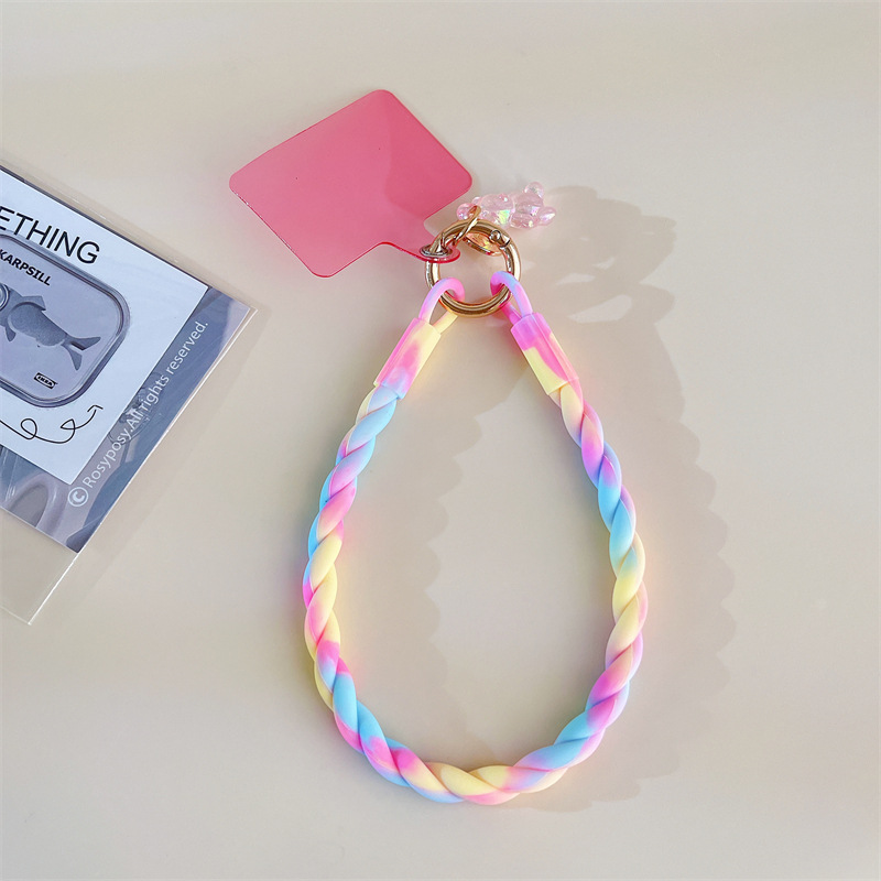 Luminous Bear Phone Lanyard – Short Wrist Strap with Clip, Anti-Lost Pendant for - 第 7/27 張圖片