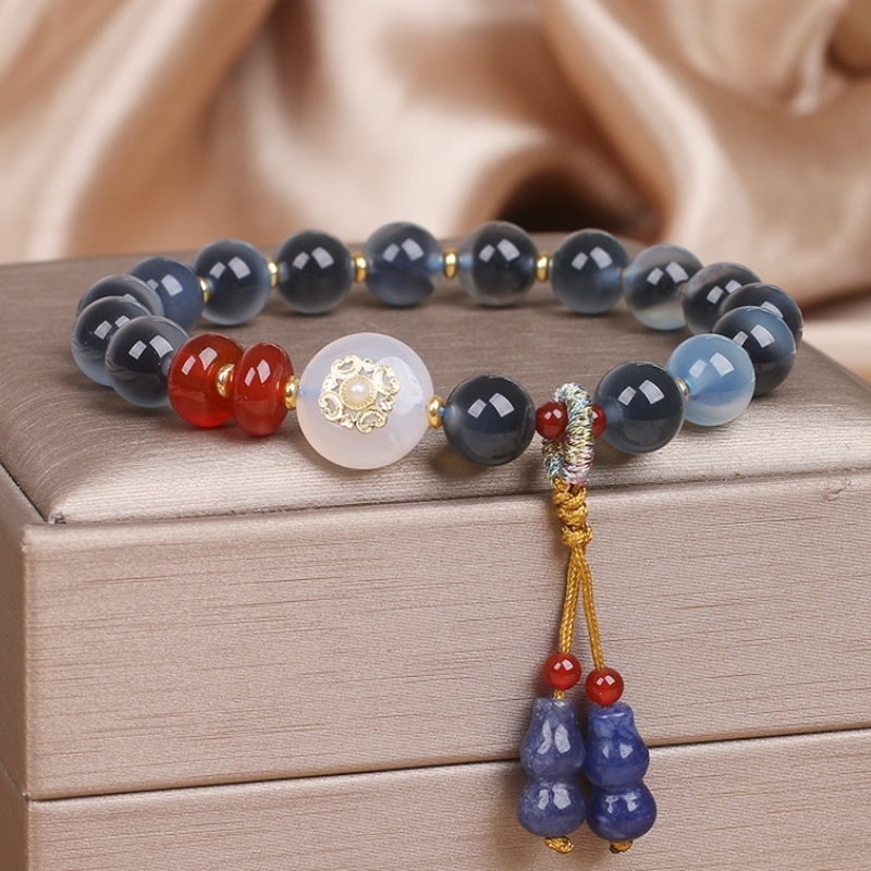 Candy Heart Agate Bracelet Niche Female