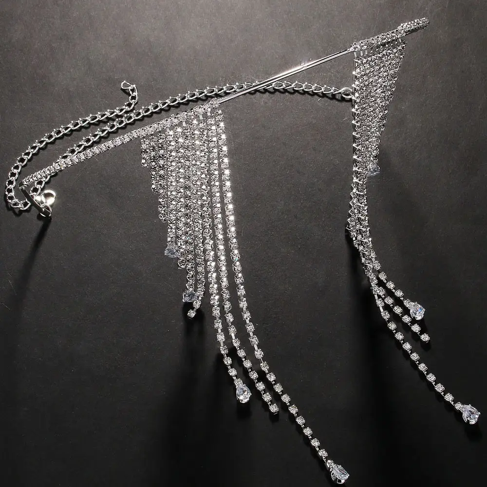 Women's Rhinestone Tassel Adjustable Face Accessories