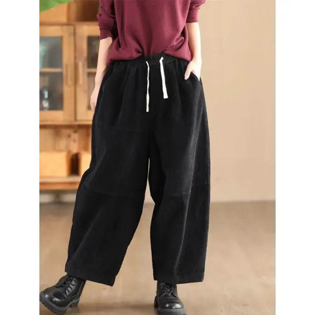 Stylish Harem Pants With A Designer Touch, style Plus size Trousers Black - Shop at LoveMi