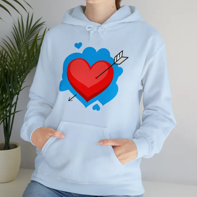Autumn And Winter European And American Printing Cartoon Hooded Sweatshirt Light Blue - Shop at LoveMi