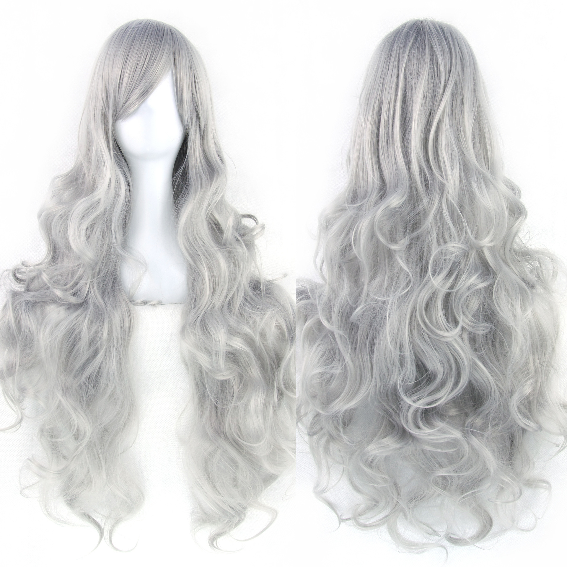 Pure Color All-matching COS Long Curly High-temperature Fiber Wig 8