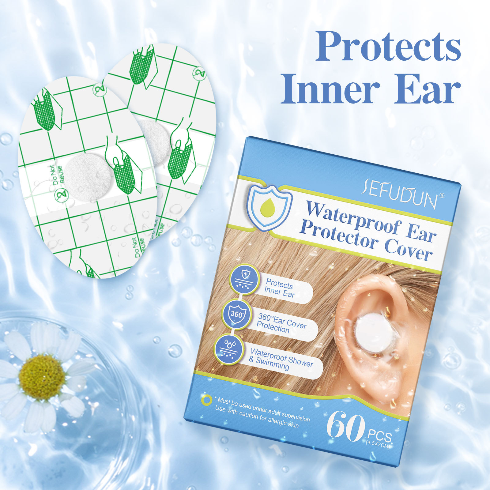 Waterproof Ear Plugs For Toddlers Bathing Hair Washing And Swimming