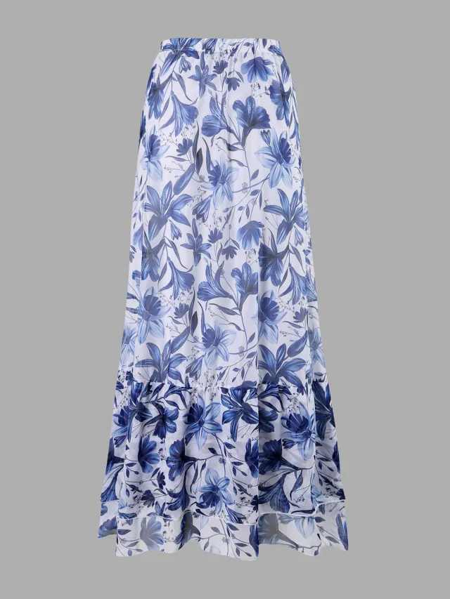 European And American Sexy Bikini One piece Swimsuit Chiffon Dress 24914 Skirt S - Shop at LoveMi