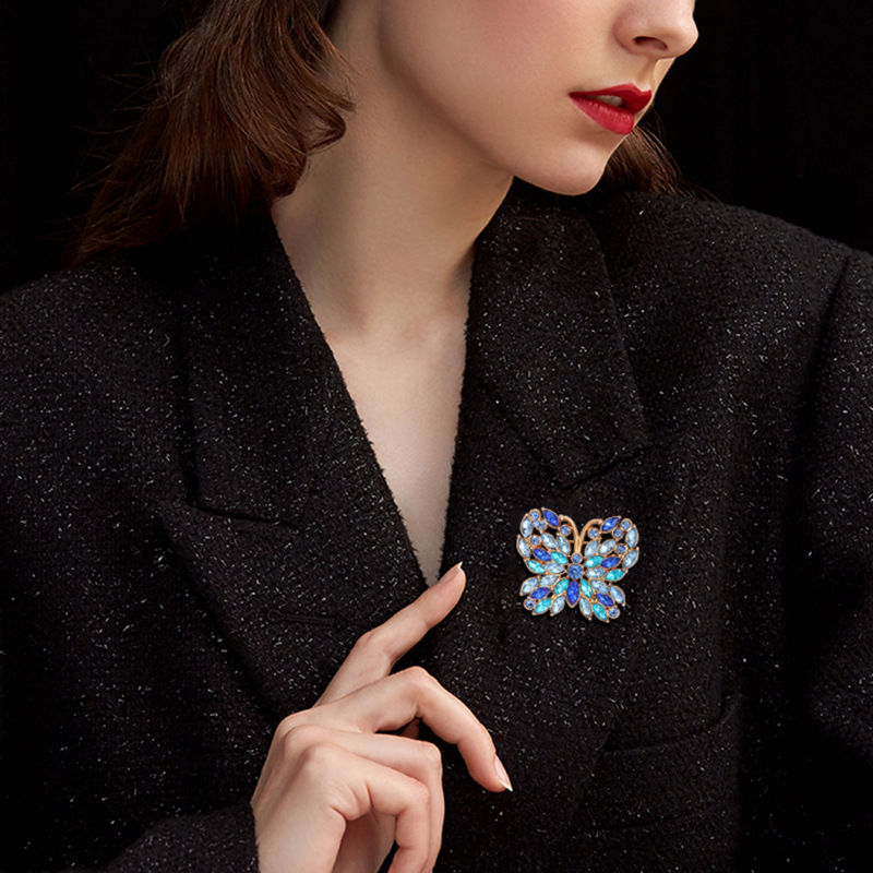 Crystal Butterfly Brooch, picture 4 of 5