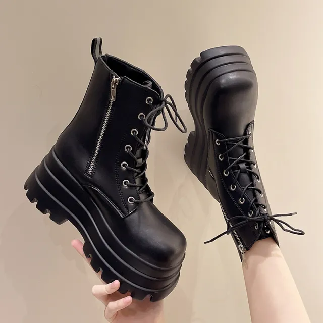 Women's Personality New Short Martin Boots Black - Shop at LoveMi
