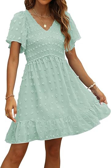 Lady Temperament Fashion Slim-fit Short Sleeve Dress