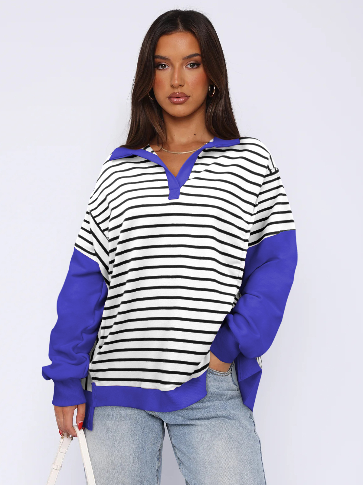 003 White With Black Stripes