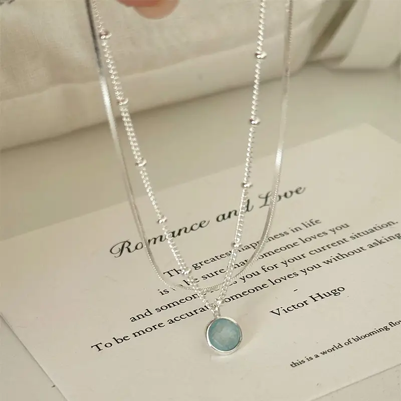 S925 Sterling Silver Double-layer Bracelet Korean-style Jewelr