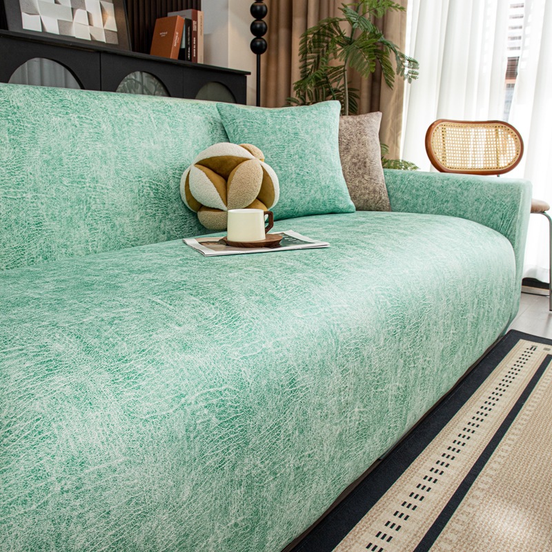 Faux Leather High-Elastic Fully Wrapped Sofa Cover