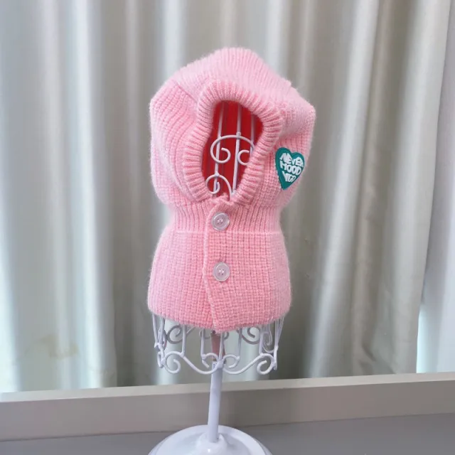 Autumn And Winter New Pet Four leg Knitted Warm Sweater Pink Hat - Shop at LoveMi