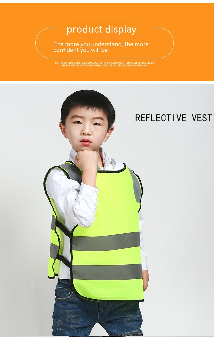 Primary School Students Reflective Vest Reflective Vest Jacket Waistcoat Coat