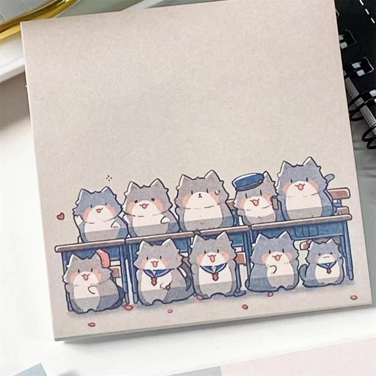 Title 1, Cat Family Cute Sticky Note Alien Cat Sticky Notes