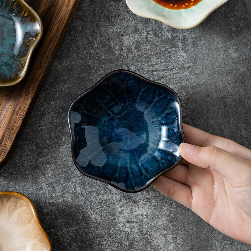 Kiln Baked Japanese Ceramic Sauce Dish Household