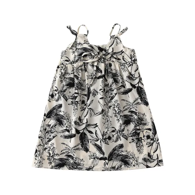 Family matching Resort style Printed Short sleeve Shirt For Beachwear Suspender Skirt 90Cm - Shop at LoveMi