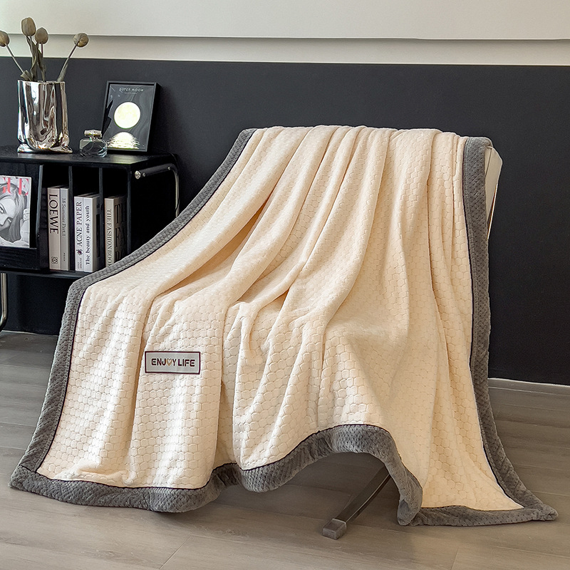 Class A Light-luxury Thickened Sofa Throw Milk-velvet Fleece Blanket