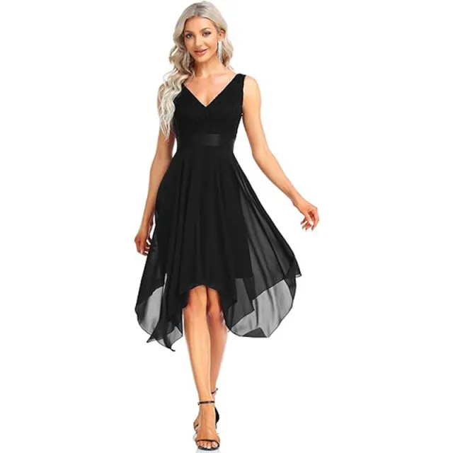 Women's Lace Chiffon Cocktail Ball Gown Style3 Us Size 10 - Shop at LoveMi
