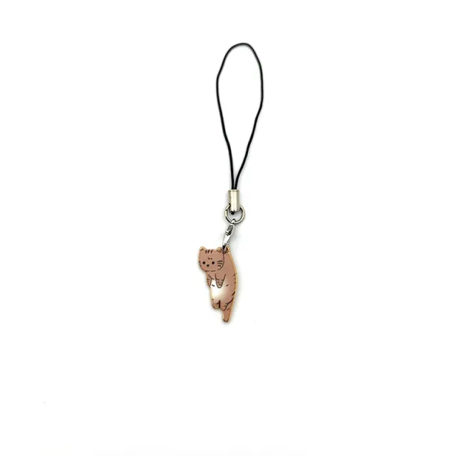 Diy Sweet Cute Kitty Pendant Mobile Phone Ornaments Brown Cat 1 - Shop at LoveMi