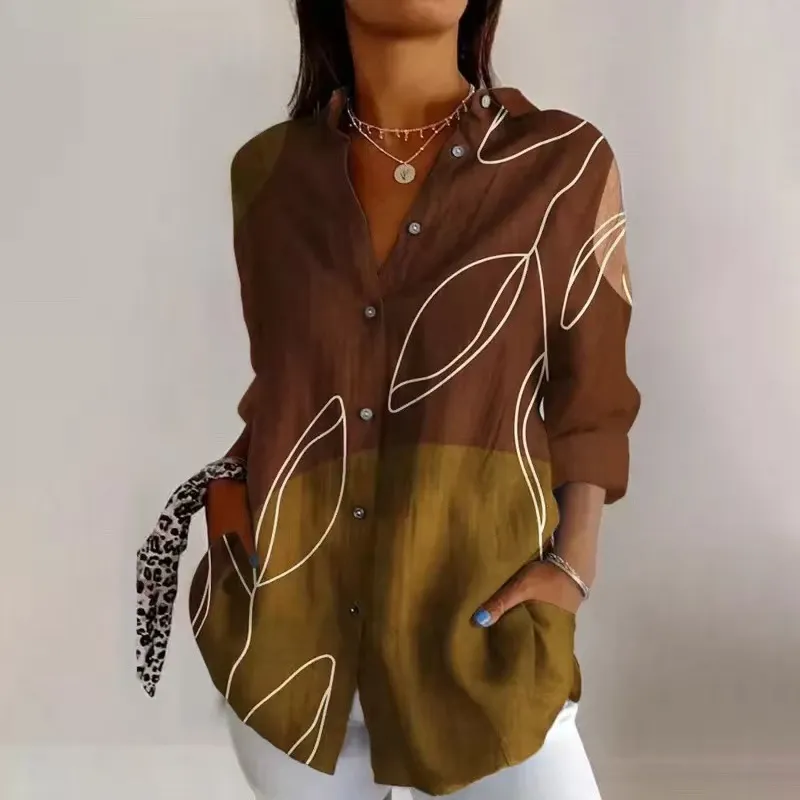 Women's Long Shirt Summer European And American Trendy Long-sleeve - Cd4571-S