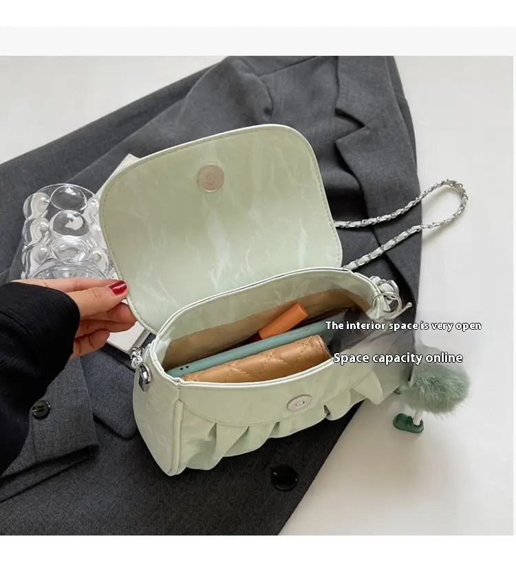 Special-interest Design Pleated Cloud Bag Women's Simple