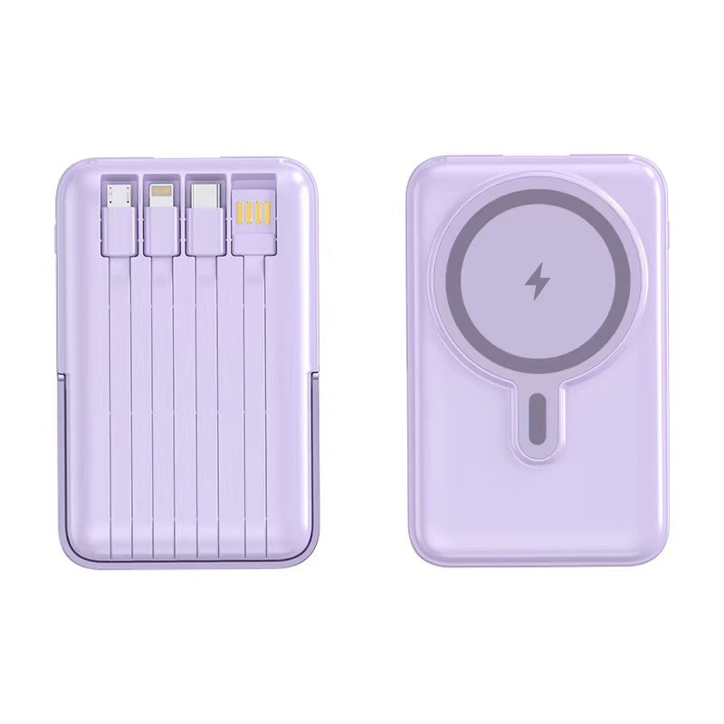20000mAh Power Bank Magnetic Wireless Charger Battery Pack for IPhone & Android - Photo 9 sur 10