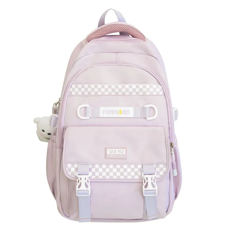 College Student Fashion Large Capacity Lightweight Travel Bag - Purple