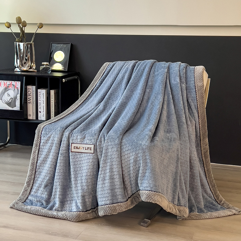 Class A Light-luxury Thickened Sofa Throw Milk-velvet Fleece Blanket