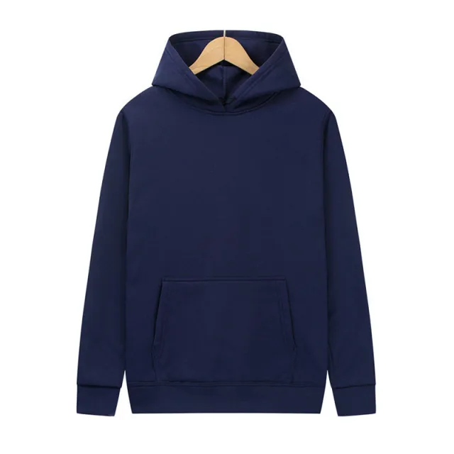 Women's Loose Hooded Sweatshirt Navy Blue - Shop at LoveMi