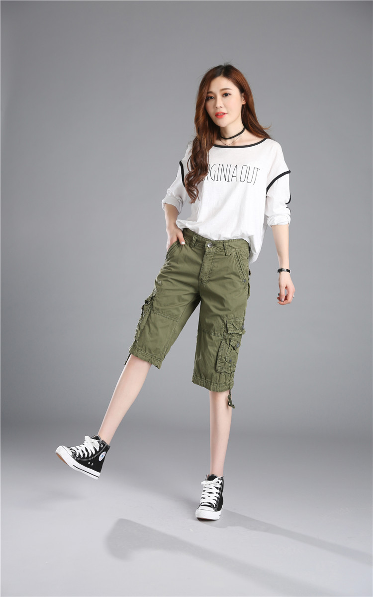 Title 33, Casual Pants Loose Overknee Cropped Pants Multi...