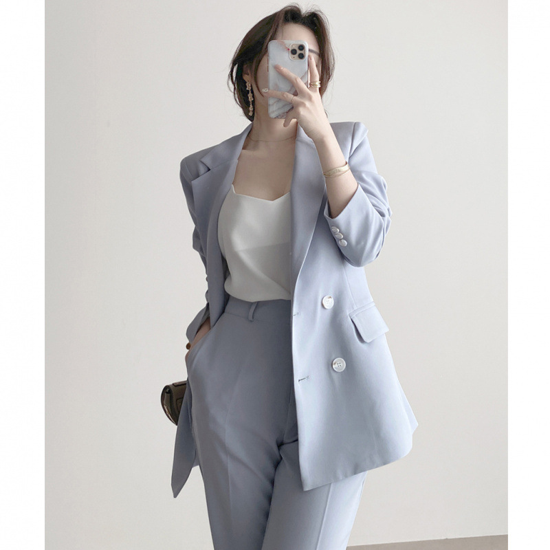 Fashion Leisure Professional Trouser Suit OL Two-piece Set