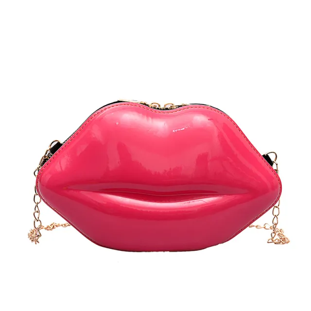 Personalized Lip Shaped Mini Bag For Women Rose - Shop at LoveMi