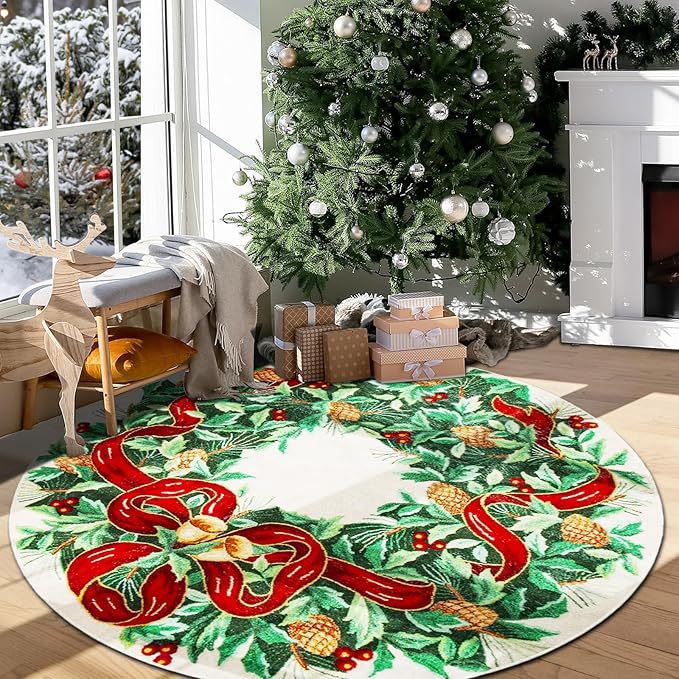 Christmas Round Carpet 3