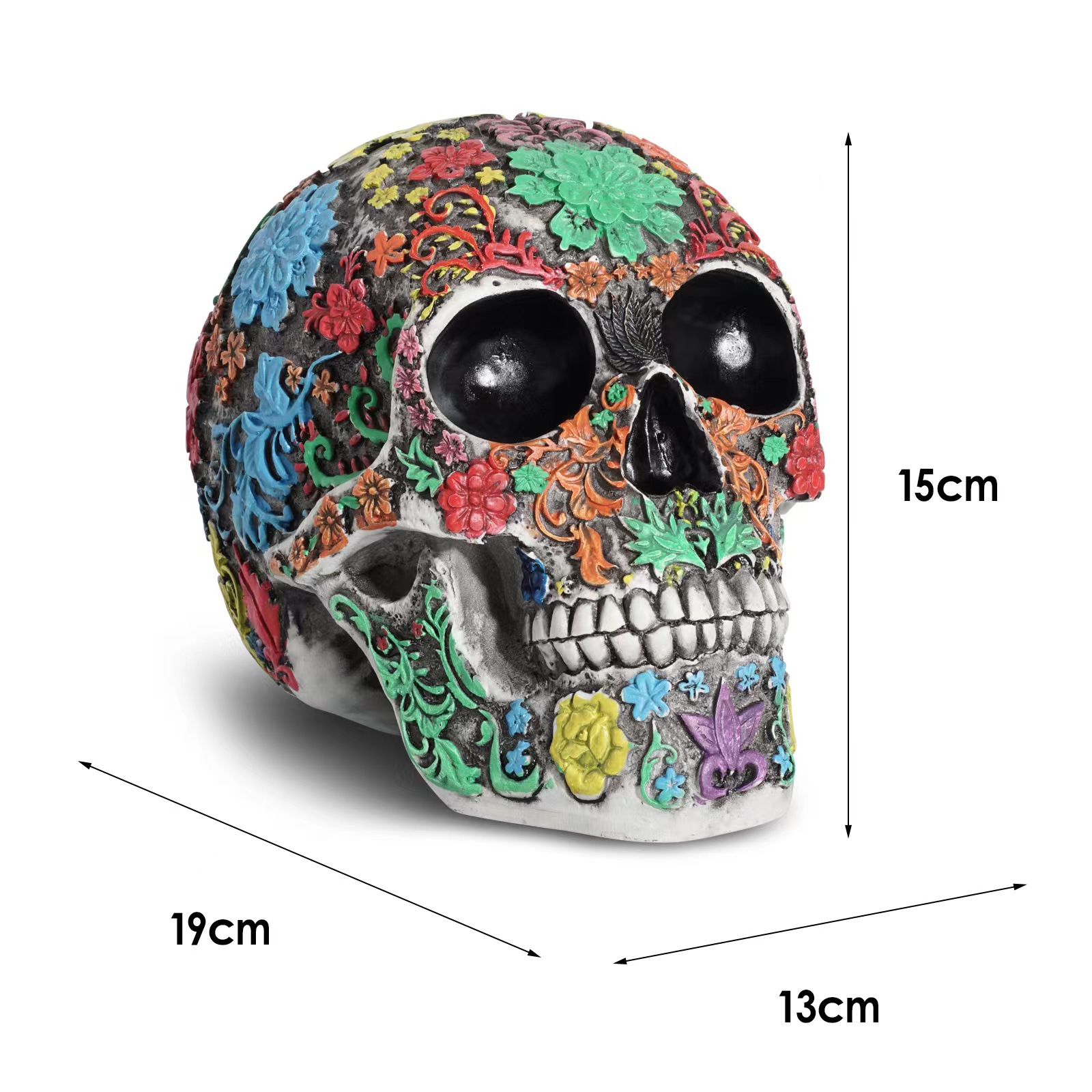 Halloween gift human skull model bar cafe decoration