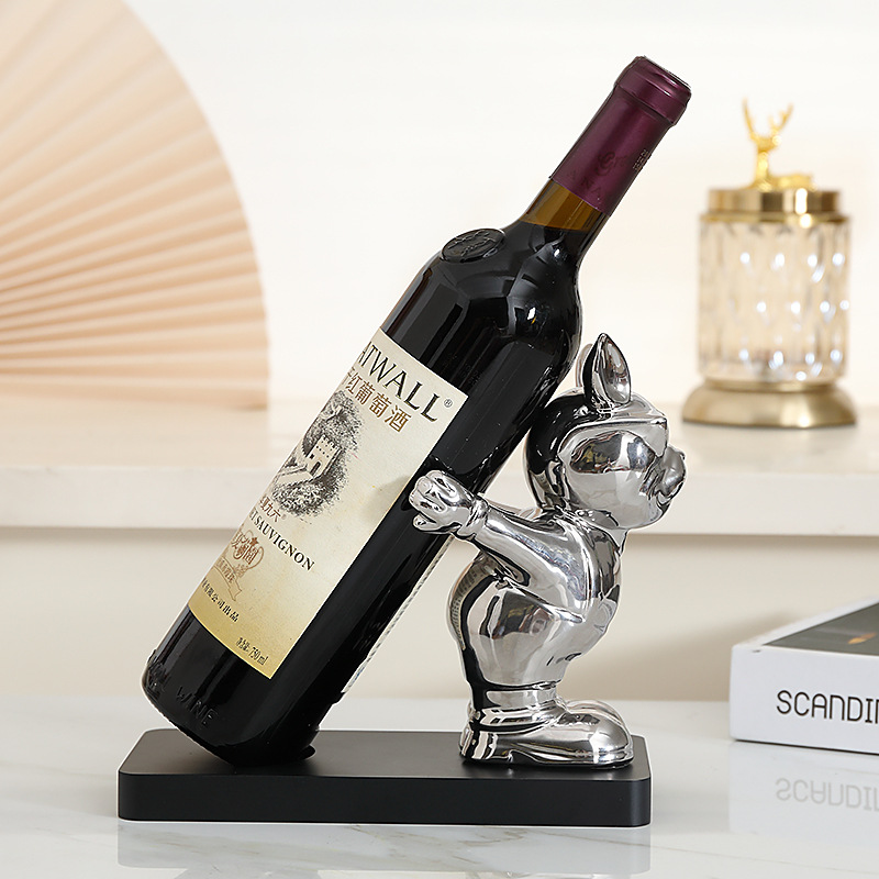 Wine Rack Decoration French Bulldog Creative And Slightly Luxury Decorations — foto 3