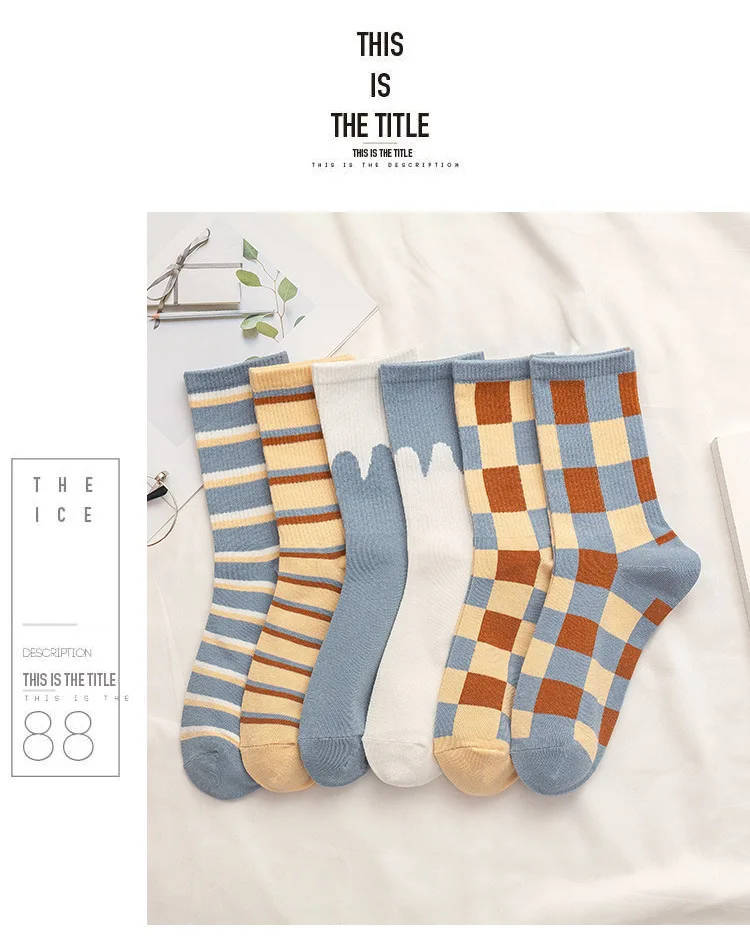 Title 8, Chaussettes rétro pour dames automne et hiver