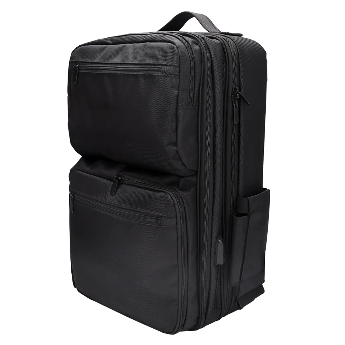Black Portable High Capacity Backpack