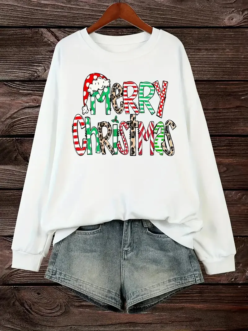 Christmas Series Round Neck Sweater For Women - Yl14-S