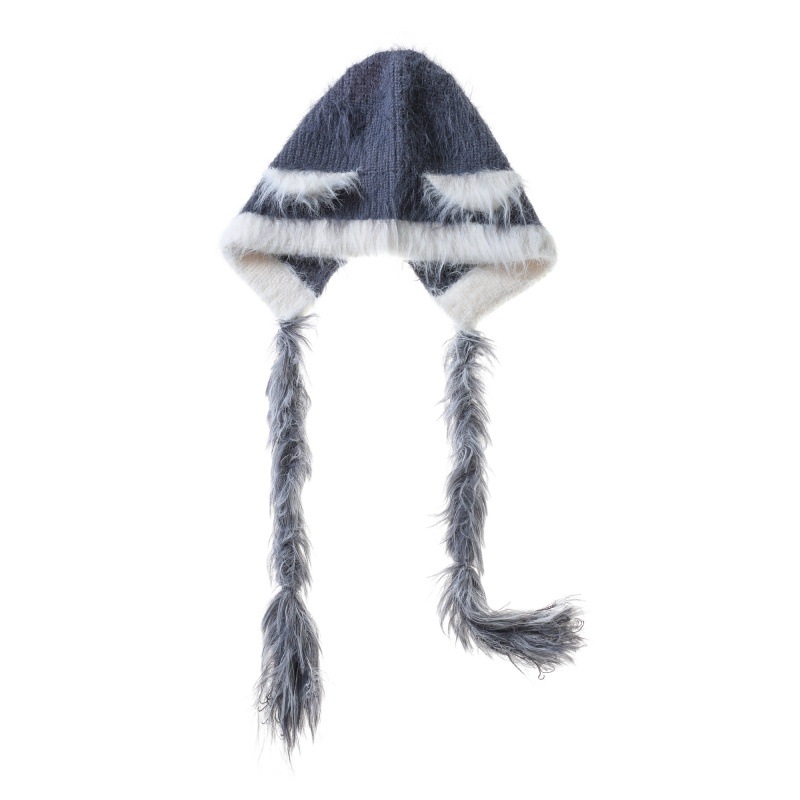 Cat Ears Mink Wool Ear-Protection Knitted Hat — Cozy Animal Ear Beanie