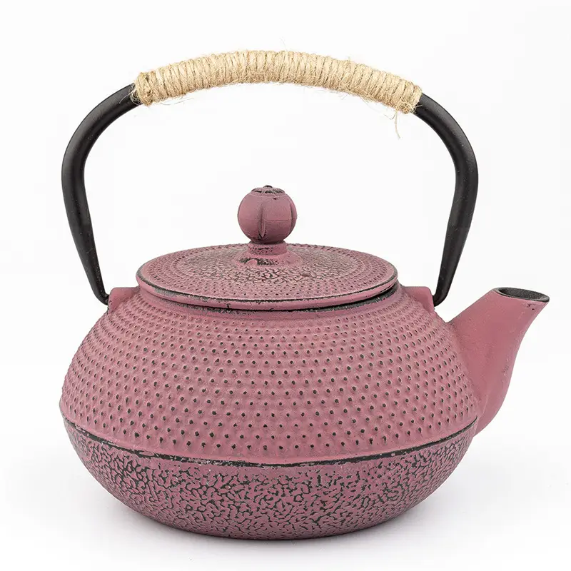 European And American Style Pink Blue Iron Pot