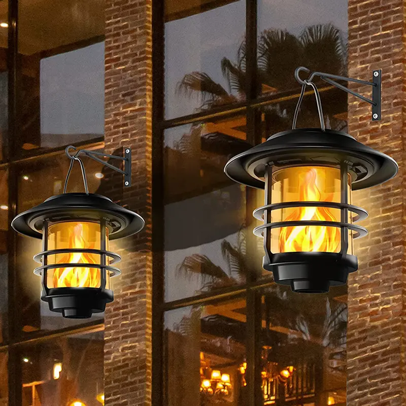New Solar LED Outdoor Garden Glass Wall