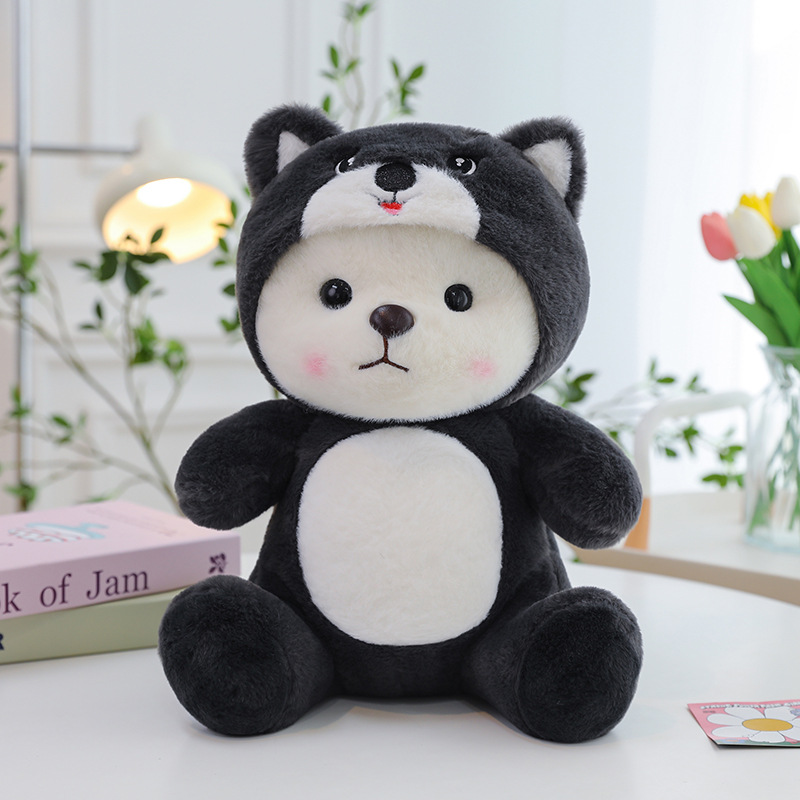 Colorful And Cute Strawberry Bear Plush Doll
