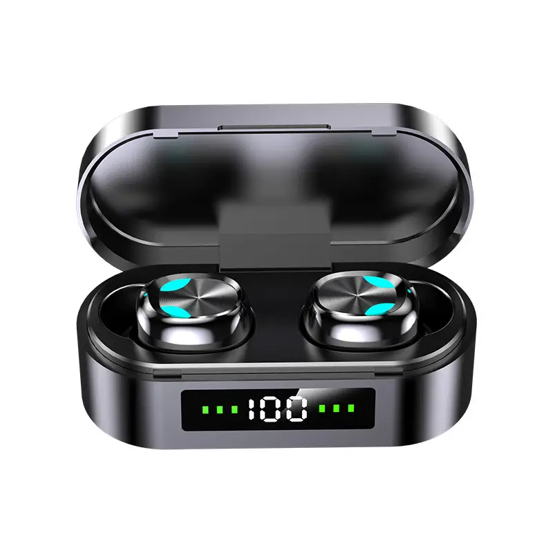S10 Bluetooth Headset F9 Touch Digital Display In-ear TWS Wireless Stereo Earphone