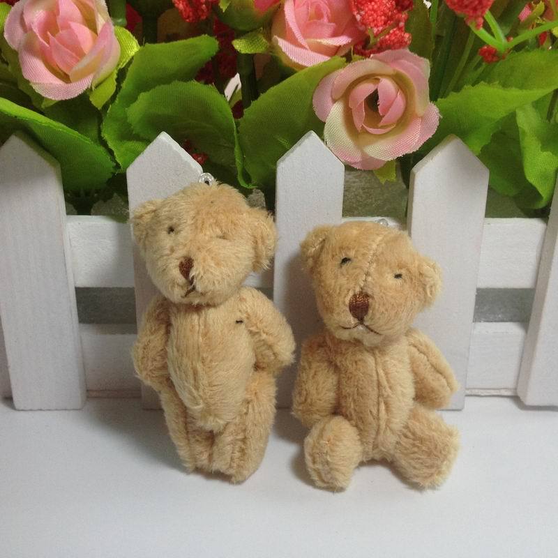 Title 5, Mini Multicolor Plush Toy Jointed Bear Doll Lon...