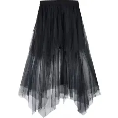 Lightly Mature Dark Dress - Black - View 1