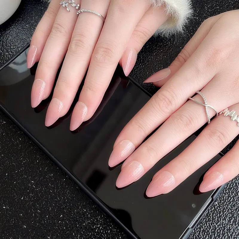 Peach Gradient Nude Color Display White Fine