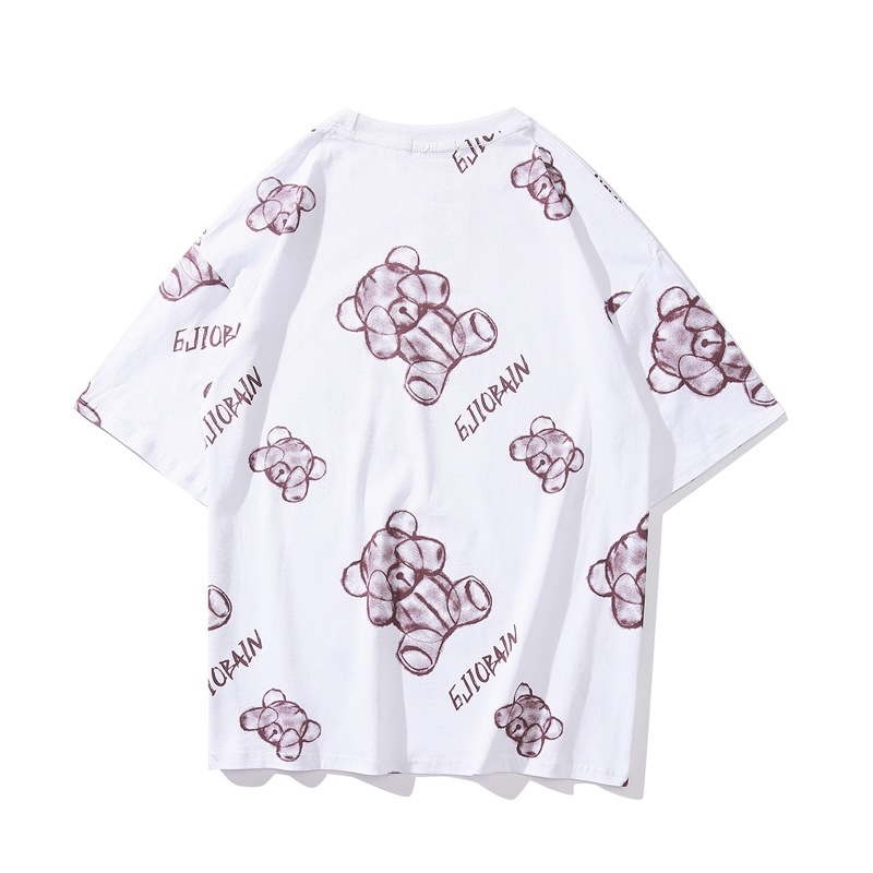 Title 7, Cartoon bear round neck T-shirt