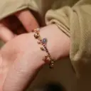 Mini Pearl Colorful Stone And Crystal Bead Necklace And Bracelet For Women view 7